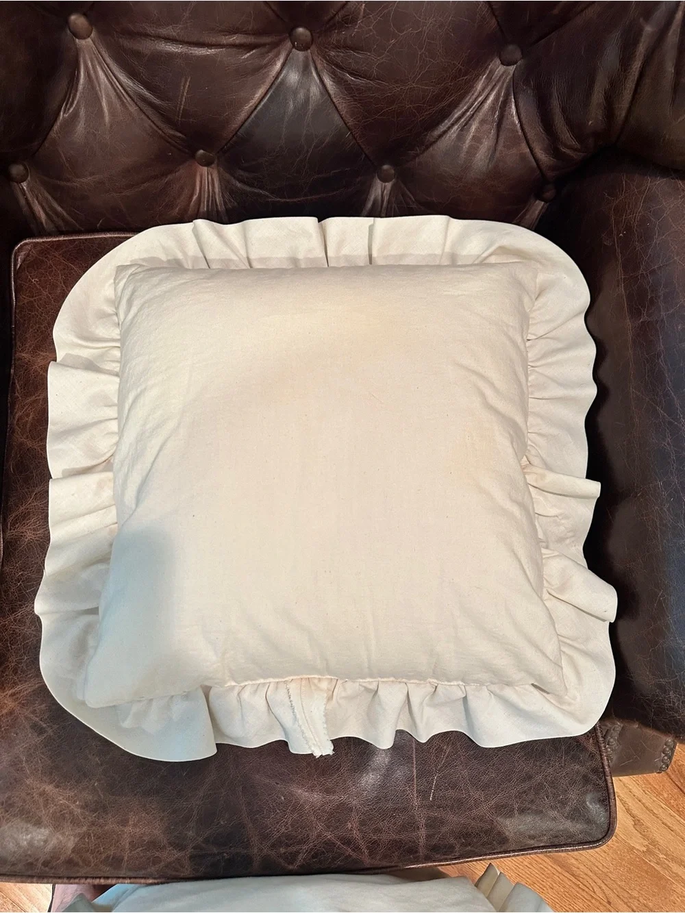 Vintage Hand-Embroidered Red and White Decorative Pillow - Home Holiday